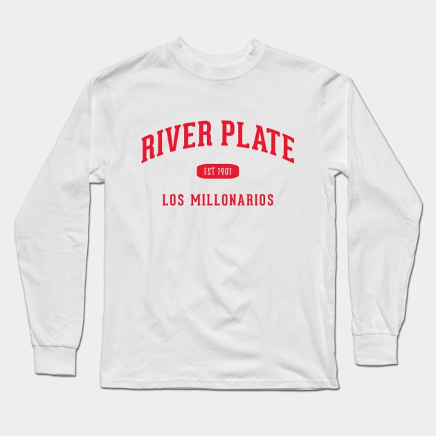 River Plate Long Sleeve T-Shirt by CulturedVisuals